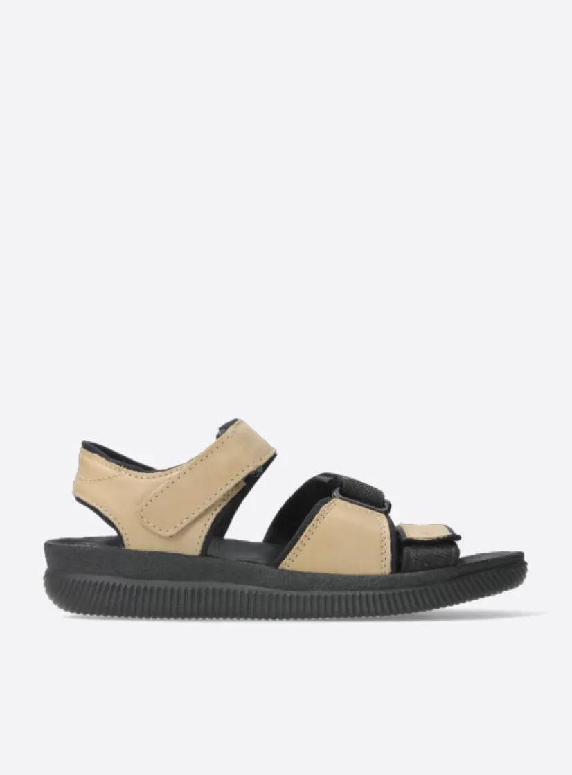 Wolky Active Men - camel gevet leer<Heren Sandalen Voor Heren