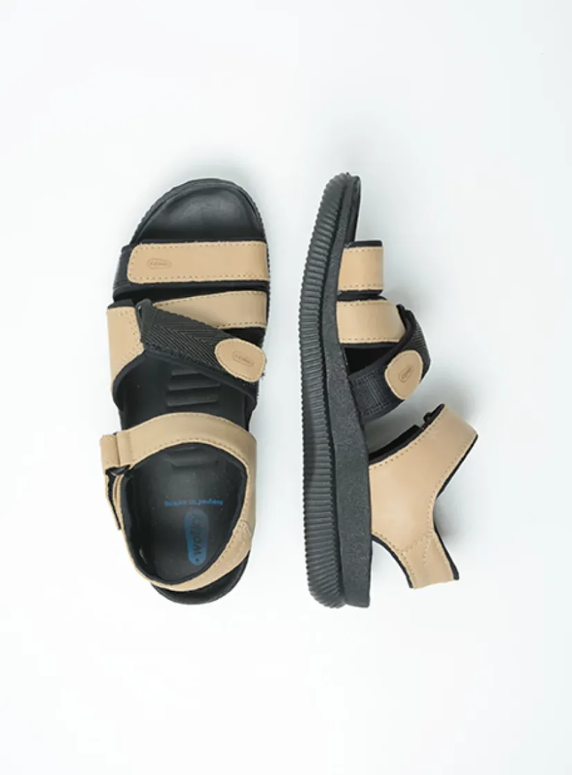 Wolky Active Men - camel gevet leer<Heren Sandalen Voor Heren