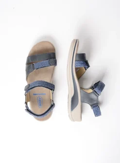Wolky Acula - blauw leer<DAMES Sandalen