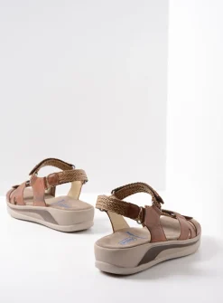 Wolky Acula - cognac leer<DAMES Sandalen