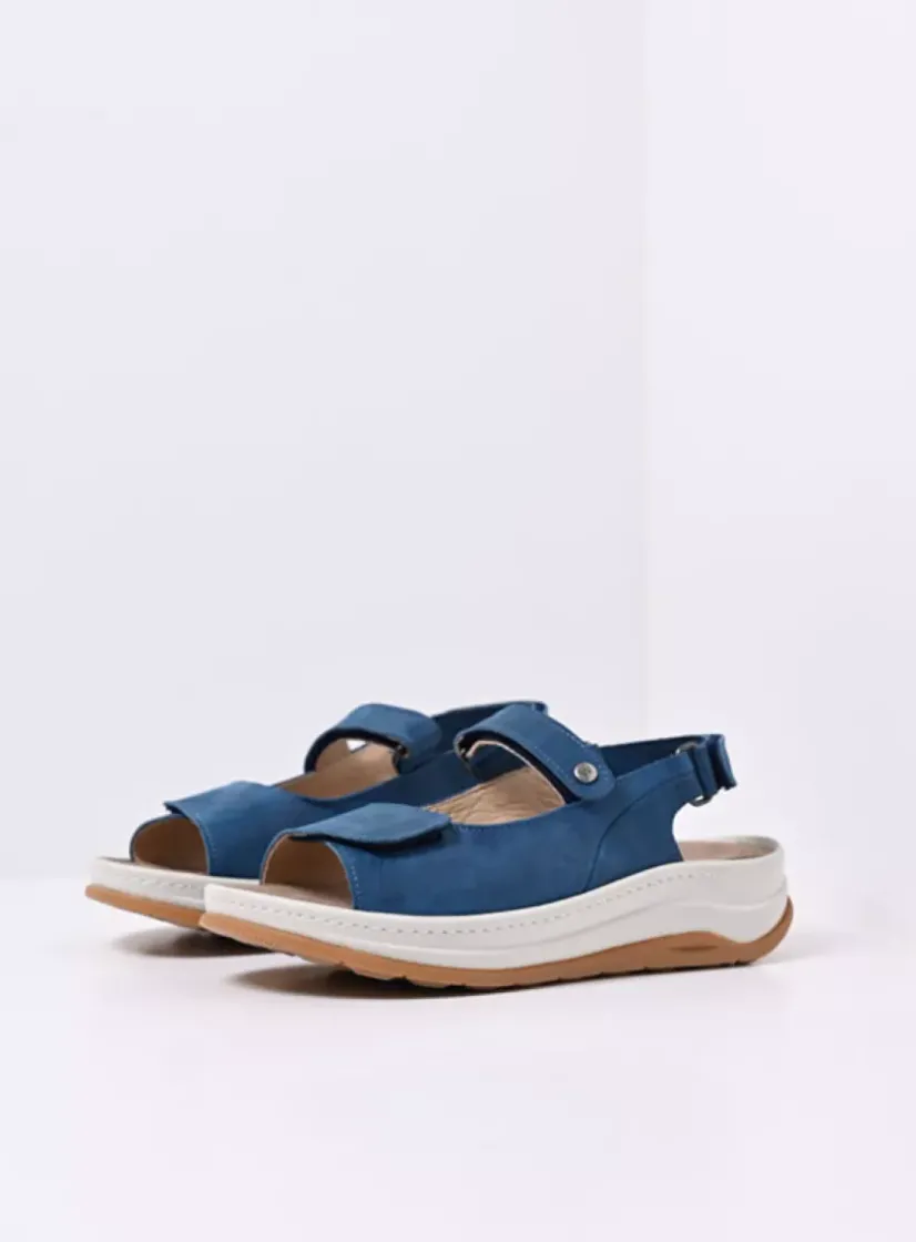 Wolky Adura - blauw effectleer<DAMES Sandalen