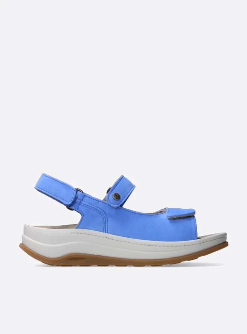 Wolky Adura - hemelsblauw nubuck<DAMES Sandalen