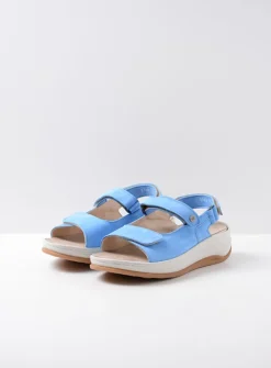 Wolky Adura - hemelsblauw nubuck<DAMES Sandalen