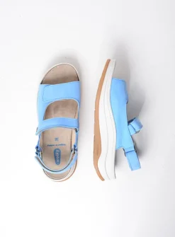 Wolky Adura - hemelsblauw nubuck<DAMES Sandalen