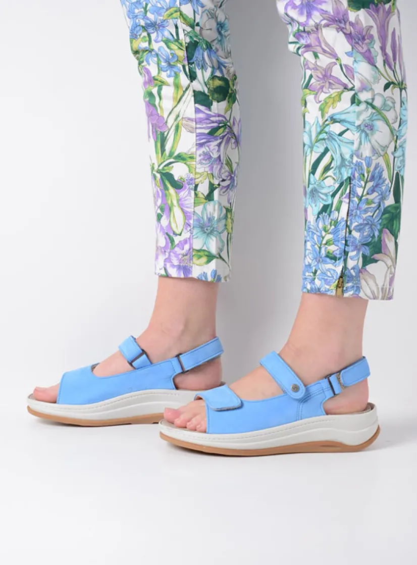Wolky Adura - hemelsblauw nubuck<DAMES Sandalen