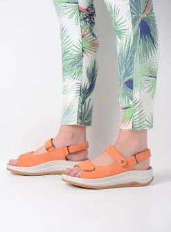 Wolky Adura - oranje nubuck<DAMES Sandalen
