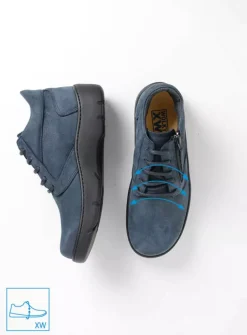Wolky Annemarie XW - denim nubuck<DAMES Hoge Veterschoenen|Wandelschoenen
