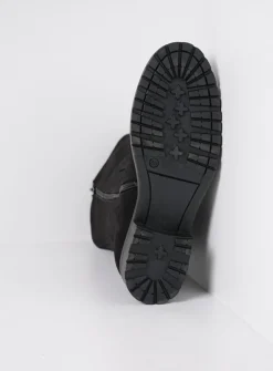 Wolky Ansina F2F - zwart nubuck<DAMES Halfhoge Laarzen|Herfst/Winter
