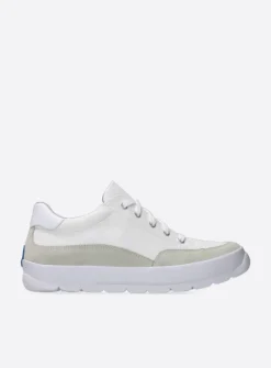 Wolky Babati - ijswit canvas/suede<DAMES Lage Veterschoenen|Sneakers