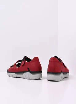 Wolky Blaze - rood nubuck<DAMES Sandalen
