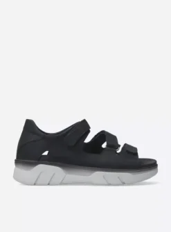 Wolky Blaze - zwart nubuck<DAMES Sandalen
