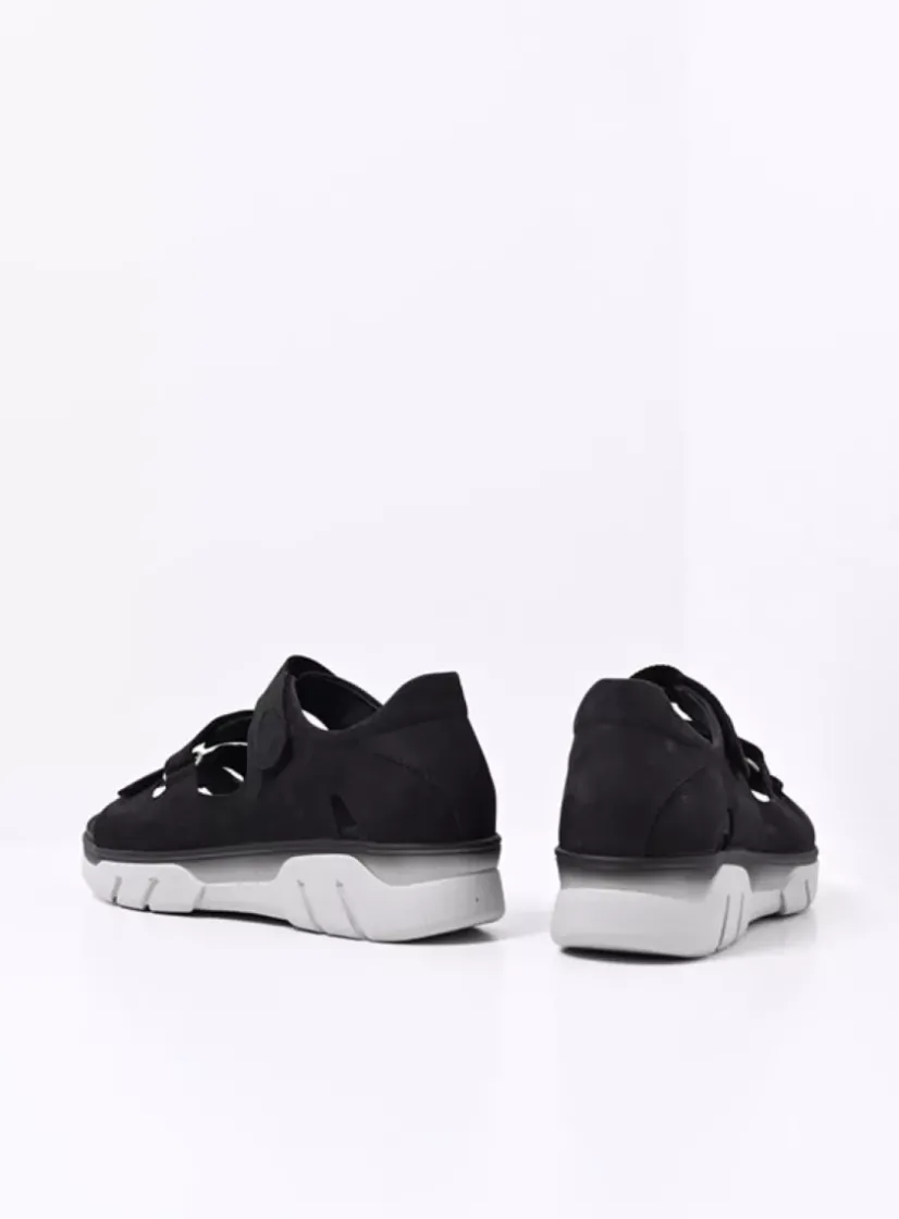 Wolky Blaze - zwart nubuck<DAMES Sandalen