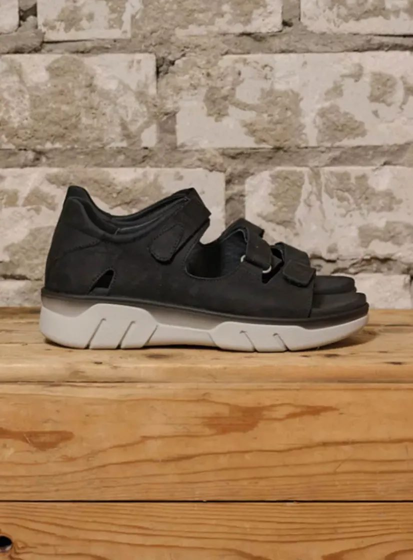 Wolky Blaze - zwart nubuck<DAMES Sandalen