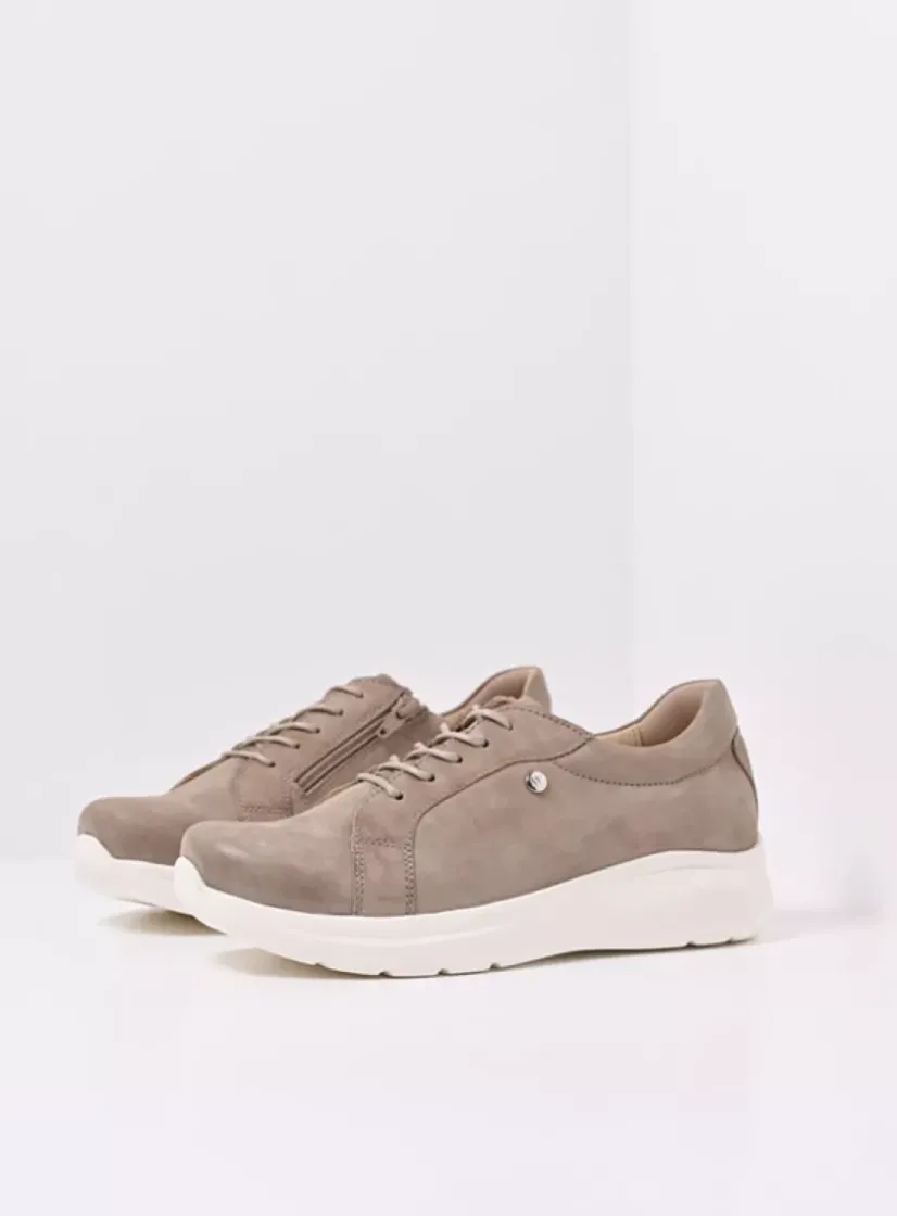 Wolky Blitz - safari effectleer<DAMES Lage Veterschoenen|Sneakers