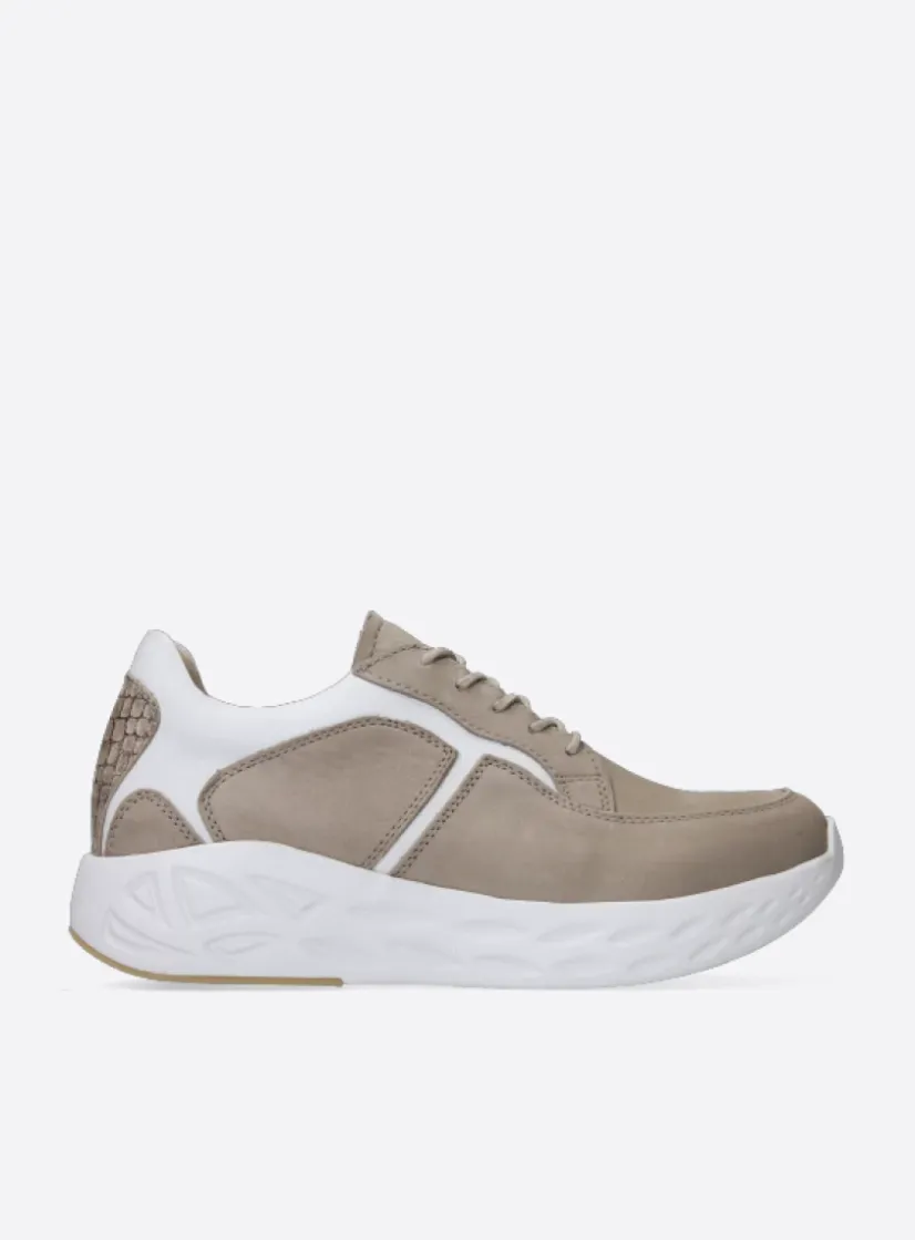 Wolky Bounce - safari nubuck<DAMES Lage Veterschoenen|Wandelschoenen
