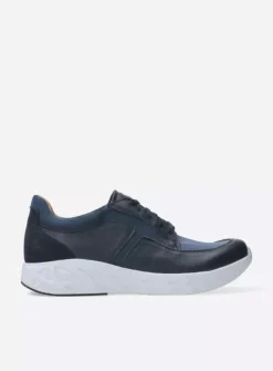 Wolky Bounce Men S2F - denim combi stretch leer<Heren Veterschoenen Heren|Sneakers Heren