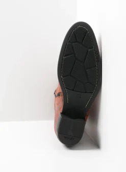 Wolky Caprock - terra suede<DAMES Halfhoge Laarzen|Cowboylaarzen