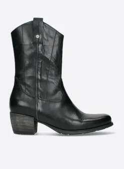Wolky Caprock HV - zwart leer<DAMES Cowboylaarzen|Herfst/Winter