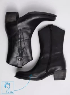 Wolky Caprock HV - zwart leer<DAMES Cowboylaarzen|Herfst/Winter