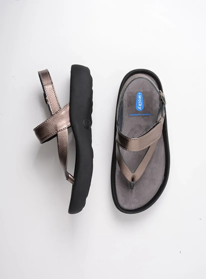 Wolky Cebu - brons leer<DAMES Sandalen