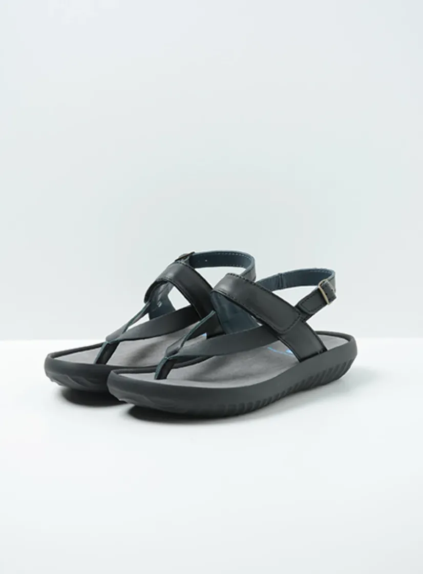Wolky Cebu - zwart mat leer<DAMES Sandalen