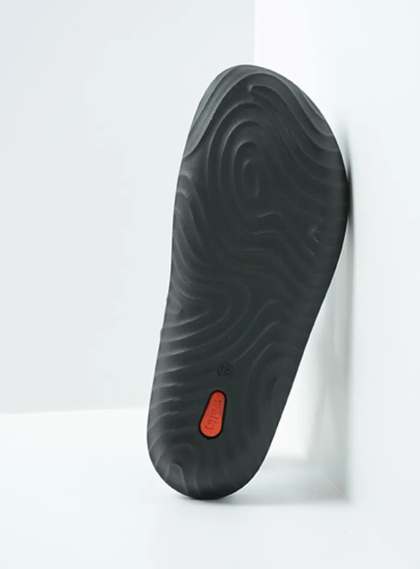 Wolky Cebu - zwart mat leer<DAMES Sandalen