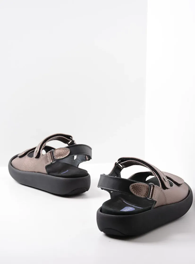 Wolky Celine XW - brons leer<DAMES Sandalen