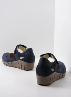 Wolky Charlotte - blauw zomer nubuck<DAMES Bandschoenen