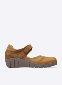 Wolky Charlotte - middenbruin nubuck<DAMES Bandschoenen