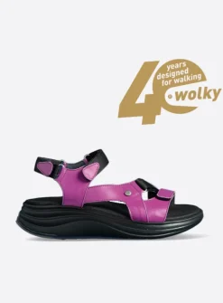 Wolky Cirro - fuchsia leer<DAMES Sandalen