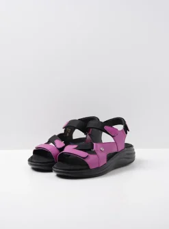 Wolky Cirro - fuchsia leer<DAMES Sandalen