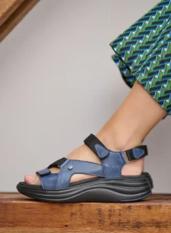 Wolky Cirro - jeans leer<DAMES Sandalen