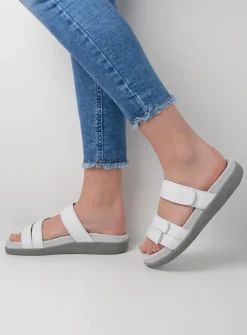 Wolky Cirrus - wit leer<DAMES Slippers