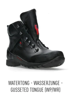 Wolky City Tracker WP - zwart leer<DAMES Hoge Veterschoenen|Wandelschoenen