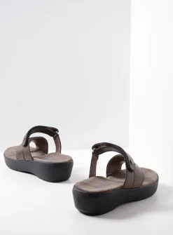Wolky Collins - brons leer<DAMES Slippers