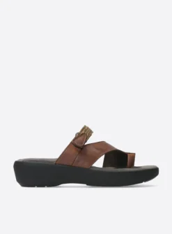 Wolky Collins - cognac leer<DAMES Slippers