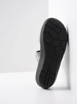 Wolky Collins - zilver leer<DAMES Slippers