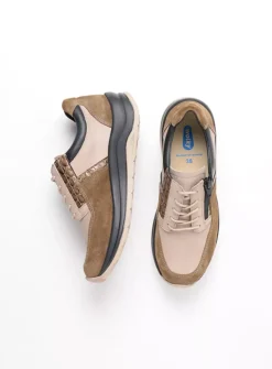 Wolky Comrie - safari combi leer<DAMES Lage Veterschoenen|Wandelschoenen