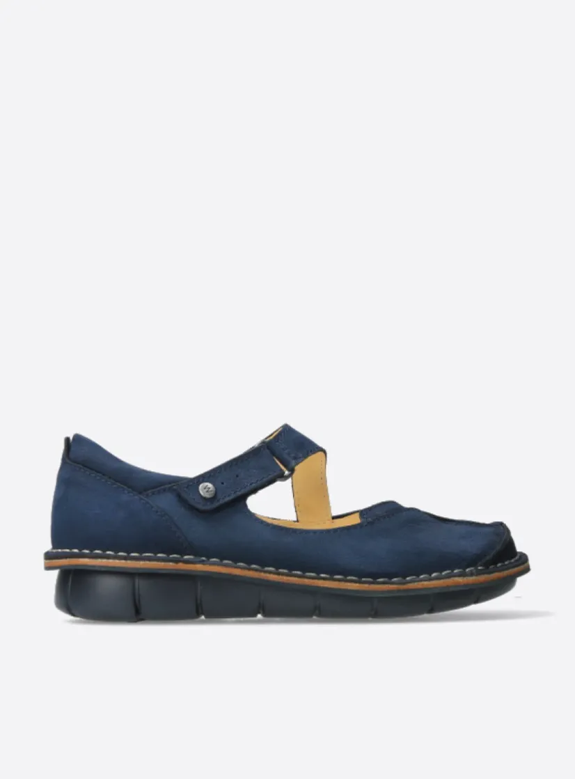 Wolky Cordoba - blauw nubuck<DAMES Herfst/Winter|Bandschoenen