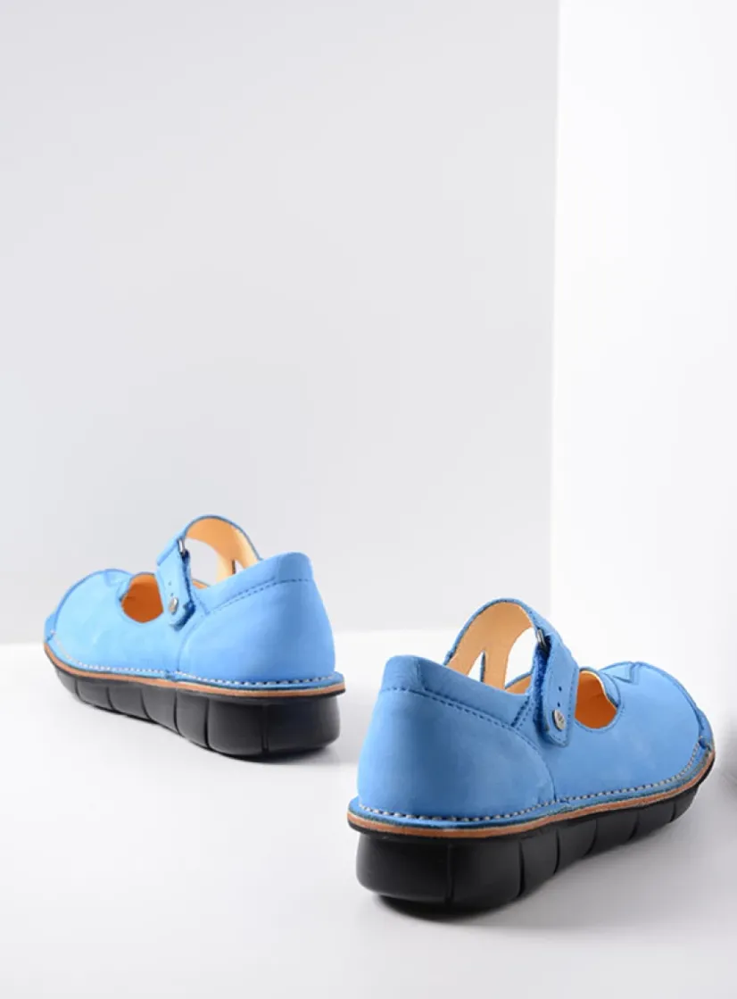 Wolky Cordoba - hemelsblauw nubuck<DAMES Herfst/Winter|Bandschoenen