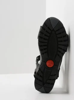 Wolky Cradle - zwart leer<DAMES Sandalen