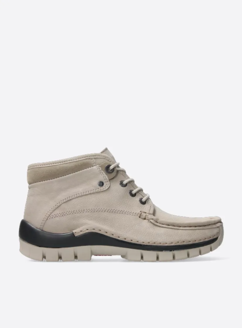 Wolky Cross - safari nubuck<DAMES Hoge Veterschoenen|Herfst/Winter
