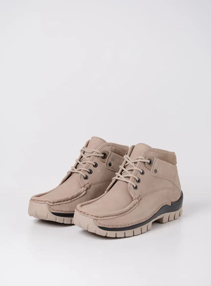 Wolky Cross - safari nubuck<DAMES Hoge Veterschoenen|Herfst/Winter