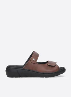 Wolky Cyprus - cognac leer<DAMES Slippers