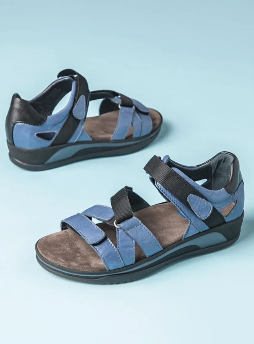 Wolky Desh - jeans leer<DAMES Sandalen