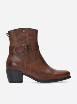 Wolky Dexter - cognac leer<DAMES Halfhoge Laarzen|Cowboylaarzen