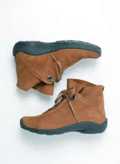 Wolky Diana - cognac nubuck<DAMES Hoge Veterschoenen|Herfst/Winter