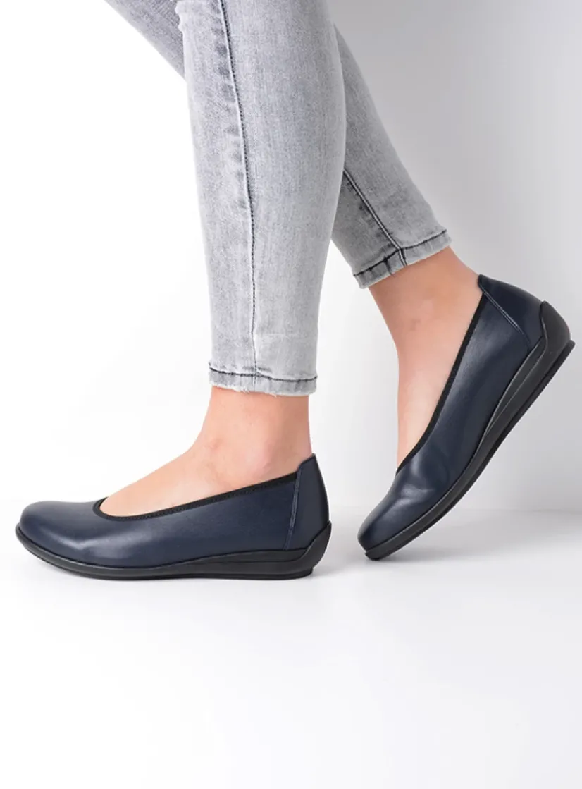 Wolky Duncan F2F - blauw biocare<DAMES Instappers|Herfst/Winter