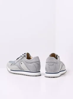 Wolky e-Go S2F - blauw combi stretch leer<DAMES Lage Veterschoenen|Wandelschoenen