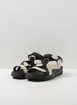 Wolky Energy Lady - gebroken wit gevet leer<DAMES Sandalen